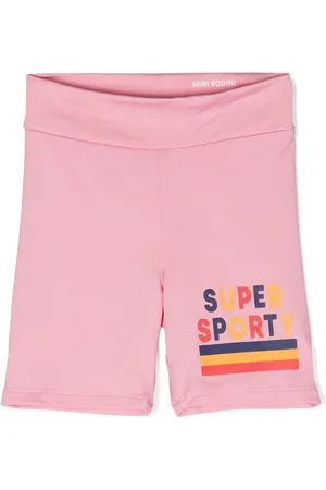 Mini Rodini Pantalones cortos con logo estampado