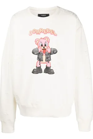 DOMREBEL Sudadera Punk Bear con cuello redondo