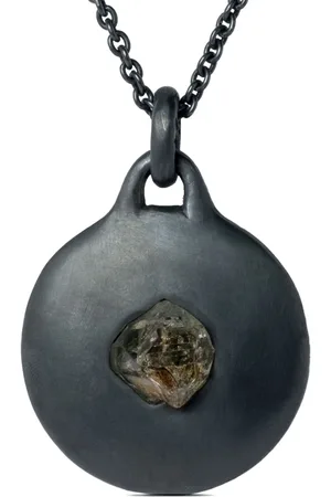 PARTS OF FOUR Collar Disk con colgante de cuarzo