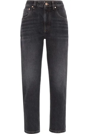 Brunello Cucinelli Vaqueros rectos estilo capri