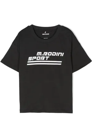 Mini Rodini Camiseta con logo estampado