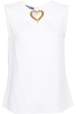 Moschino Blusa sin mangas con aberturas
