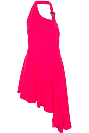 VERSACE Vestido de crepé con hebilla grabada