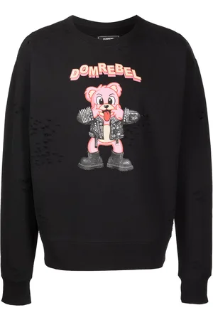 DOMREBEL Sudadera Punk Bear con cuello redondo