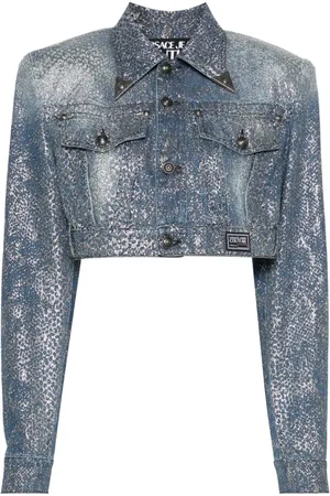 VERSACE Chaqueta vaquera corta Animalier