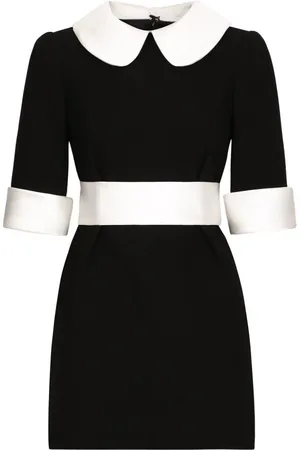 Dolce & Gabbana Vestido corto con cuello Peter Pan