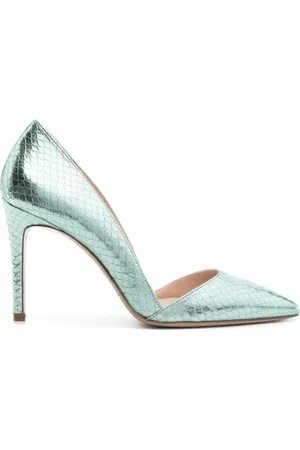 P.A.R.O.S.H. Zapatos de tacón con efecto de piel de serpiente