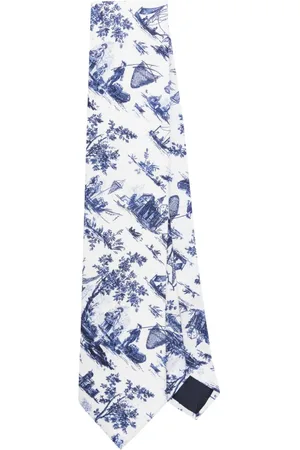 Fursac Corbata con ilustración estampada