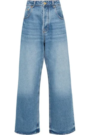 Jacquemus Vaqueros Nîmes de talle medio