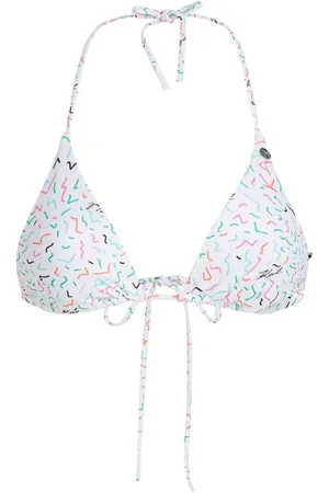 Karl Lagerfeld Top de bikini con estampado geométrico