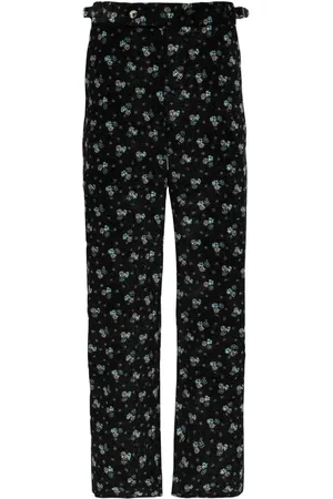 BODE Pantalones Chicory con motivo floral