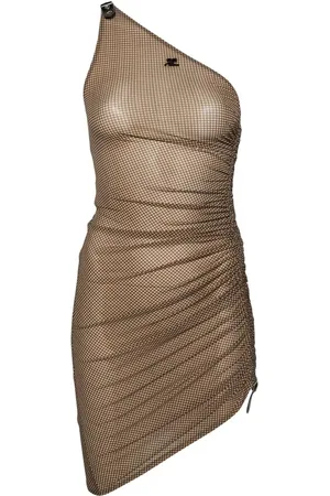 Courrèges Vestido corto de una sola manga