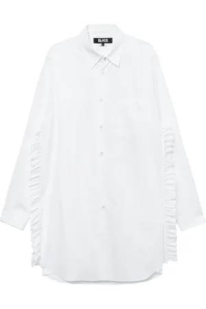 Comme des Garçons Camisa oversize con ribete de volantes