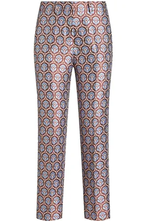Etro Pantalones pitillo con motivo floral