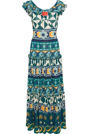 La DoubleJ Vestido largo Pimento con estampado gráfico