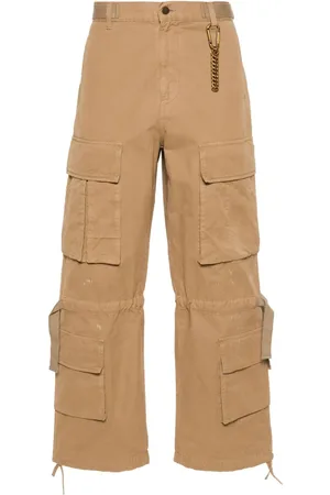 DARKPARK Pantalones rectos con efecto envejecido