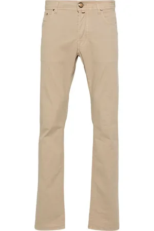 Jacob Cohen Pantalones rectos con logo bordado