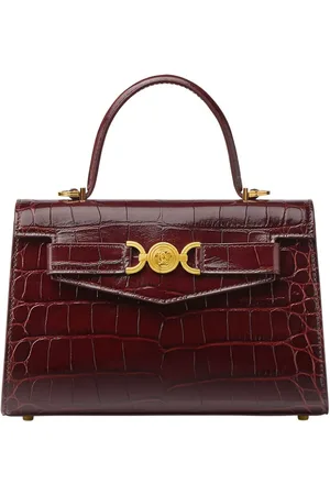 VERSACE Bolso shopper con efecto de piel de cocodrilo