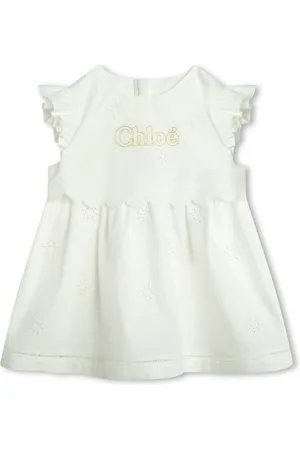Chloé Set de pelele con logo bordado