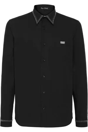 Philipp Plein Camisa con placa del logo