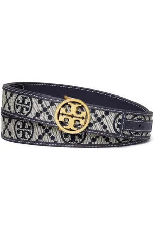 Tory Burch Cinturón 1" Miller con monograma T