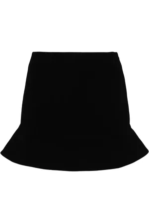 KIMHEKIM Minifalda de punto con dobladillo peplum