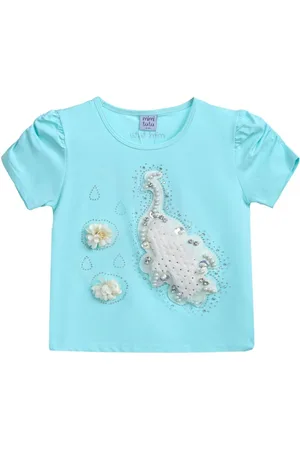 Mimi Tutu Camiseta con aplique de pavo real