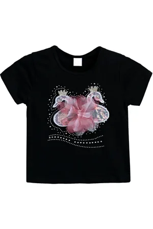 Mimi Tutu Camiseta con aplique de cisne