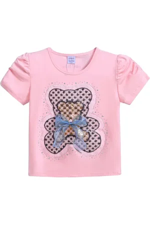 Mimi Tutu Camiseta con aplique de oso