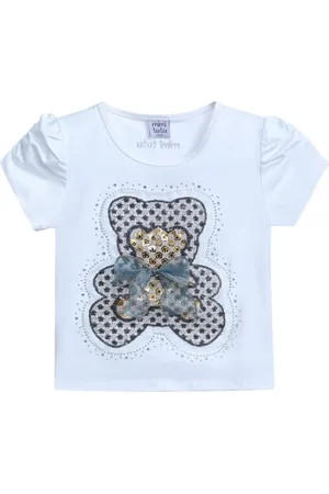 Mimi Tutu Camiseta con aplique de oso