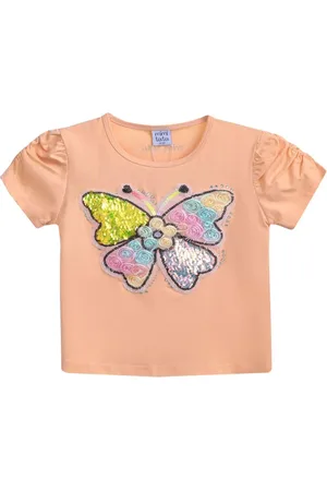 Mimi Tutu Camiseta con aplique de mariposa