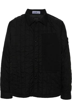 Stone Island Sobrecamisa acolchada con efecto arrugado