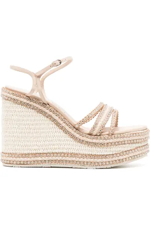 Casadei Sandalias Limelight con cuña de 100 mm