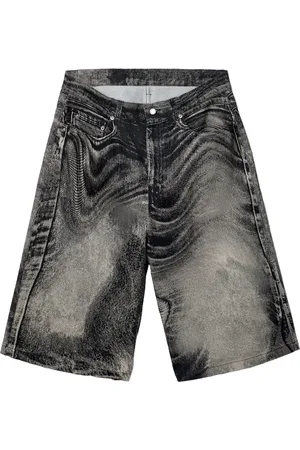 Camper Pantalones vaqueros cortos con motivo abstracto