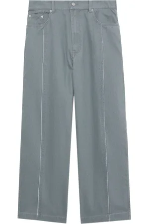 FIVE CM Pantalones anchos con ribete de costuras