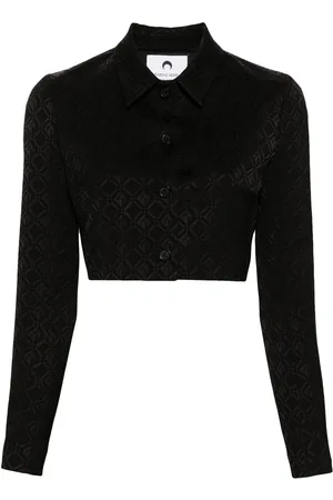 Marine Serre Chaqueta corta Moon Diamant en jacquard