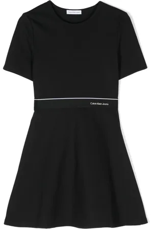 Calvin Klein Vestido Punto Milano acampanado