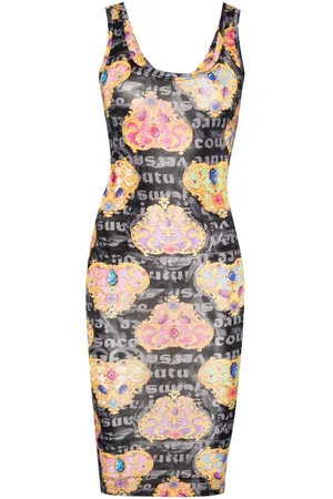 VERSACE Vestido con estampado Heart-Couture