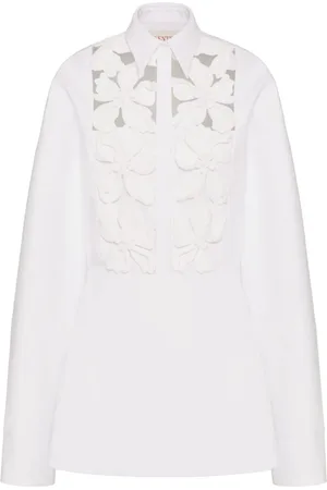 VALENTINO GARAVANI Vestido camisero con bordado floral