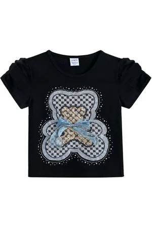 Mimi Tutu Camiseta con aplique de oso