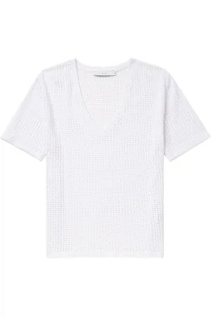 IRO Camiseta Belaid con perforaciones