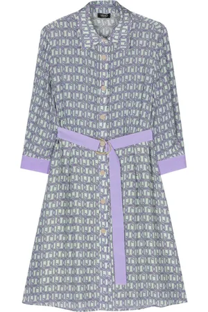 Liu Jo Vestido midi con logo estampado