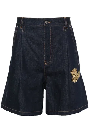 OFF-WHITE Pantalones vaqueros cortos con logo 1990
