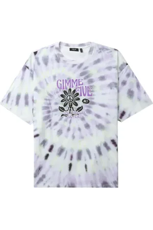 FIVE CM Camiseta con eslogan y motivo tie-dye
