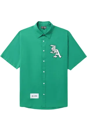 Izzue Camisa con botones y aplique del logo
