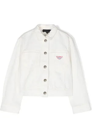 Emporio Armani Chaqueta vaquera con logo bordado