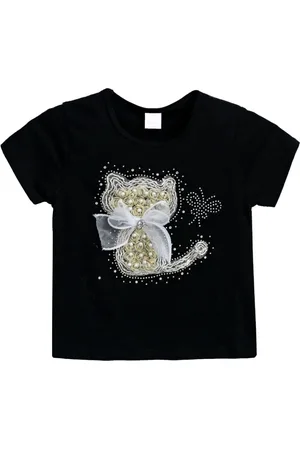 Mimi Tutu Camiseta con aplique de gato