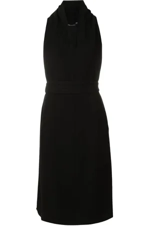 Uma Raquel Davidowicz Vestido midi con cuello desbocado