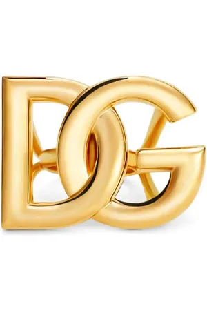 Dolce & Gabbana Anillo con placa del logo DG