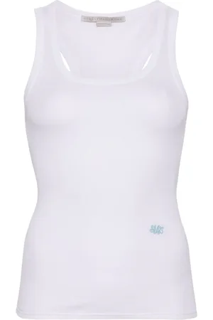 Stella McCartney Top con logo bordado